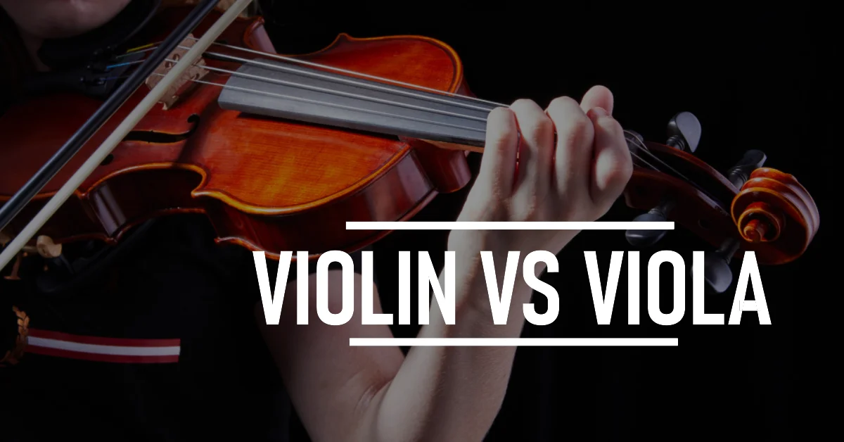 difference between violin and viola