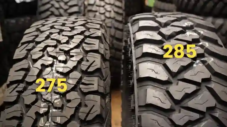 Difference between 285 and 275 tires